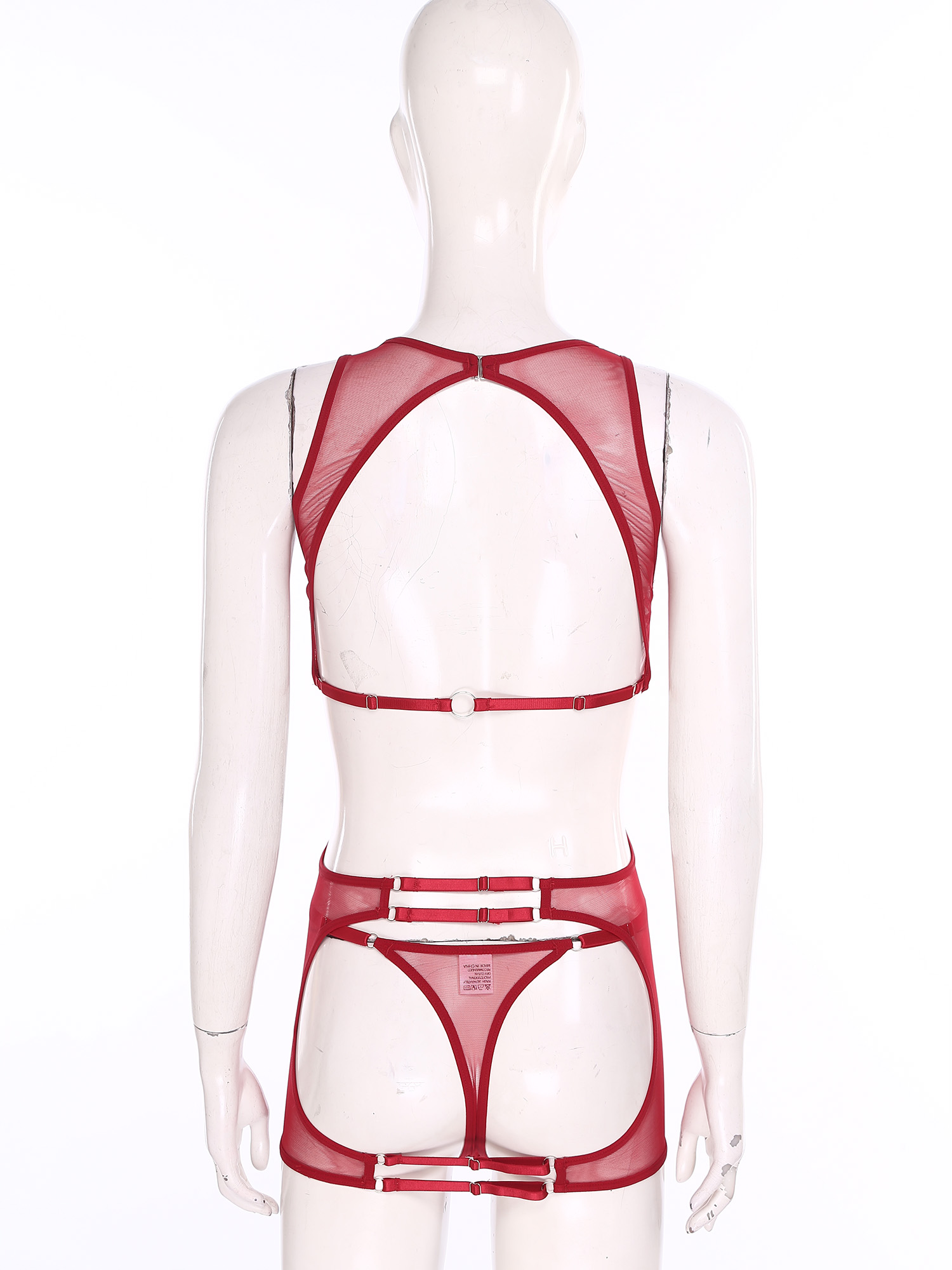 Sexy Mesh Sheer Bodycon Dress - Sexy durchsichtiges Netz-Minikleid für Damen mit