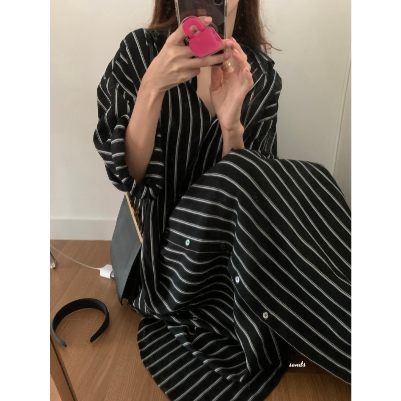 Koreanisches Minimalistisches  – Korean Style A Line Shirt Dress Bewertung und Preis