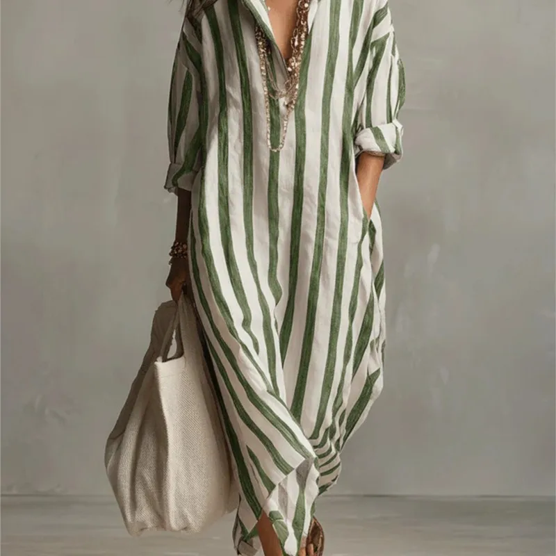 Elegante Leinenkleider mit Uml – Casual Loose Linen Shirt Dress Bewertung und Preis