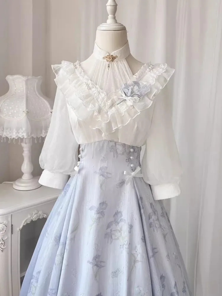 Elegante Frauen Sommer Französ – French Vintage Floral Midi Dress Bewertung und Preis