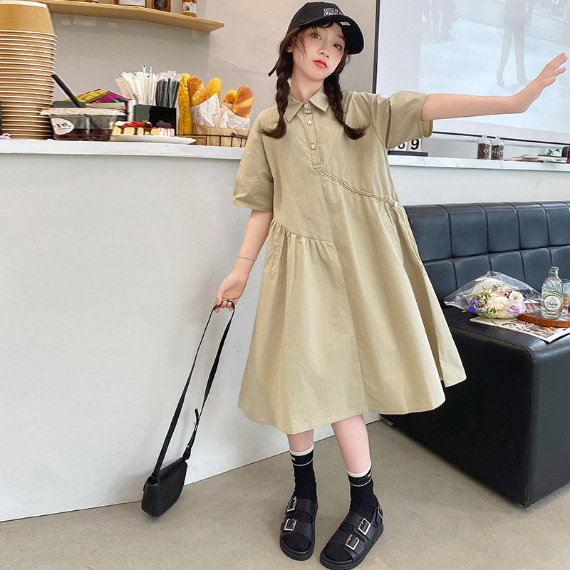 Koreanische Kinder Kleidung Mä – Korean Style A Line Shirt Dress Bewertung und Preis